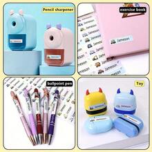 100/200/500 szt. Pojazdy inżynieryjne, niestandardowe, wodoodporne naklejki, spersonalizowane etykiety imienne, naklejki na artykuły szkolne, etykiety na ubrania do żłobka, etykiety na ubrania, niestandardowe naklejki na etykiety imienne, personalizowane naklejki, spersonalizowana naklejka, artykuły szkolne dla chłopców i dziewcząt, ciepła atmosfera, jesienne odświeżenie domu, dekoracja świąteczna, harmonia w domu