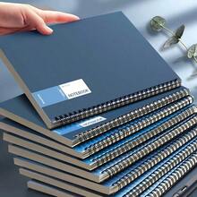 8pcs A5 Spiral Notebook - Durable Soft Cover, Double Wire Binding|   Space-Themed Minimalist Design|   Suitable For Students, Office And Professionals Use - Diary Book, Account Book, Organizer Notebook|   Sturdy Cover, Long-Lasting And Durable Spiral Loose-Leaf Journal - A5橫線本 - 查看 2