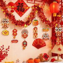 2026 Chinese New Year Decorations With Red And Gold Tinsel Colorful Ball And Hanging Decoration Lunar Year Of Horse Spring Festival Decorations And Supplies For Home