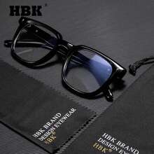 HBK 时尚光学镜架新款 TR90 方形大框复古艺术装饰休闲透明眼镜男女通用，户外旅行假日街头摄影购物节礼物 - K39922 - 查看 39