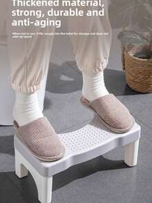 1pc/2pcs Toilet Stool Squatting Assist Device, Bathroom Foot Rest Stool, Anti-Slip Pedestal - Multicolor - View 2