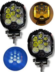 Faro De Reversa En Led Con Contorno Ambar 12/24v 2 Piezas - BLANCO - Ver 2