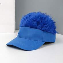 Wig Baseball Cap Combo, Funny Landlord Hat, Hip Hop Style
