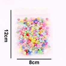 Fancy Multi Colors, 2MM-10MM, 7 Sizes , Flatback Half Round ABS Pearls , Glue On Jewelry Beads Stones Diamond 3D Pattern Design Accessories Glitter Manicure Decal Decorations For Clothes,Bag,Shoes,Cups,Phone Covers,Handicrafts,Diy Trim.