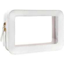 Clear Makeup Bag Small, TSA Approved Portable Toiletry Bag With Zipper Cosmetic Travel Bag Makeup Organizer Case Mini Makeup Pouch For Purse Car Organizer Bag For Women Men - MàuP - Xem 1