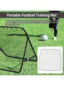 Adjustable Rebound Soccer Net - Portable Soccer Training Target, Suitable For Beginners To Professional Players - Indoor/Outdoor Practice, Ball Rebound System, For Improving Accuracy And Strength - Soccer Field, Park, Home Use, Soccer Accessories, Durable Net - Halloween, Christmas Gift