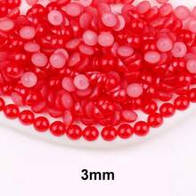 Fancy Multi Colors, 2MM-10MM, 7 Sizes , Flatback Half Round ABS Pearls , Glue On Jewelry Beads Stones Diamond 3D Pattern Design Accessories Glitter Manicure Decal Decorations For Clothes,Bag,Shoes,Cups,Phone Covers,Handicrafts,Diy Trim.