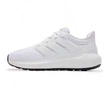 Adidas Zapatillas de running transpirables de malla para hombres, nuevas zapatillas de viaje casuales - Blanco - Ver 6