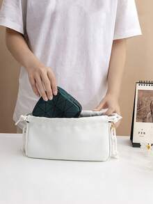 1pc Creative New Fashionable Cute Girl Portable Sanitary Pad Storage Bag, Mini Cartoon Girl Period Hygiene Pad Organizer Bag, Travel Cosmetic Bag, Coin Purse, Toiletry Bag, Multi-Functional Storage Bag, Suitable For Storing Coins, Cosmetics, Lipstick, Sanitary Pads, Tissues And Other Small Items, Applicable For Women Business Trip, Travel, Vacation, Student Back To School, Can Be Used As Gifts For Friends, Valentine's Day Gifts, Souvenirs - Multicolor - View 8