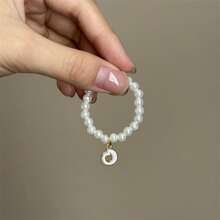 【仅项链】创意新款10厘米娃娃第四代迷你Labobo陶瓷娃娃吊坠，可爱珍珠字母项链，适用于Labobo娃娃 - 彩色 - 查看 20