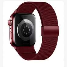 Pulseira Tecelagem nylon com Fecho irmã Compativel para Apple watch 11 10 46mm 42mm serie 11 10 9 8 7 5 6 4 3 Se 38/40/41/42/44/45 - Multicolorido - Visão 45