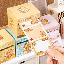 1 Box 40Pcs Random Cute Pull-Out Sticky Notes - Reusable Adhesive Memo Pads, Student Cute Notepads For Messages & Jottings