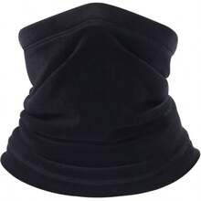 Fleece Neck Warmer - Windproof Winter Neck Gaiter Face Mask, Unisex - Multicolor - View 9