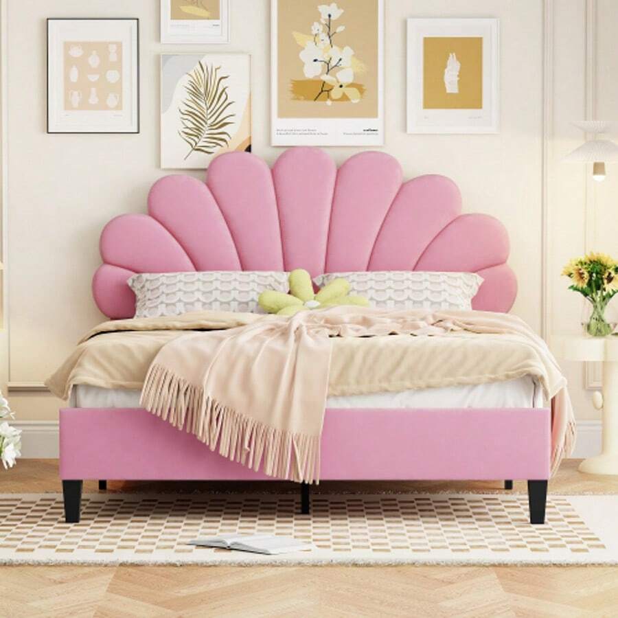 Bed Frames - Pink - View 1
