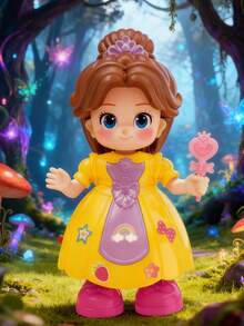 1pc Children's Electric Singing & Dancing Princess Music Light-Up Toy, Random Color - MultiWarna - View 4