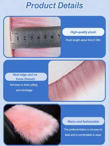 Plush Velvet Armrest Cover Pad – Soft Velvet Center Console Pad For Car SUV Truck, Universal Fit Warm Winter Interior Cushion, Non-Slip Polyester Console Seat Box Protector,Luxurious Faux Fur Armrest Pads,Comfortable Center Console Support And Stylish Interior Upgrades - 紫色 - 查看 8