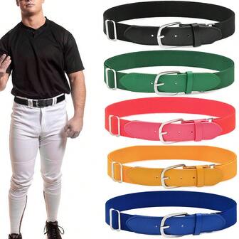 Colorful Elastic Waist Belt, Adjustable Sports Waistband, Suitable For Baseball, Golf, JH031