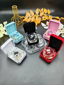 1条99颗斋月祈祷念珠项链，带水钻手动计数器，高档礼盒包装，5种颜色可选（适用于日常祈祷、斋月祈祷、活动计数） - 多色1 - 查看 4