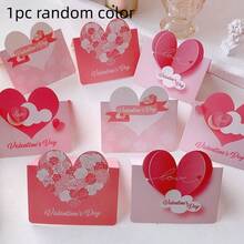 2026年情人节心形贺卡，我爱你鲜花，节日情人节贺卡，爱情留言，小卡片，婚礼床上用品，情侣用品，情人节礼物，派对用品，新年礼物。 - 彩色 - 查看 10