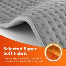 Hailicare Cuscinetto riscaldante per vita a 10 livelli, coperta elettrica multifunzione, 4 impostazioni timer, dispositivo di riscaldamento domestico, scaldamani, scaldauteri, scaldacorpo, cuscinetto riscaldante per sollievo dai crampi mestruali - Grigio - Visualizzare 9