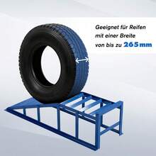 Blue Hydraulic Lift Platform 2000kg, Heavy Duty Lift Platform For Car Maintenance And Oil Change, Flat 23° Entry Angle, 27.5cm Adjustable Height, Professional Car Repair Ramp