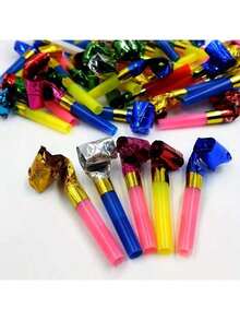 50/40/30/20/10/1 件 - 派对吹风机、彩色生日音效器、生日喇叭、派对喇叭、派对哨子、新年派对音效器、派对乐器、哨子、派对乐器、派对礼物、噪音制造器、随机颜色、新年、圣诞节、除夕、生日、派对用品、母亲节 - 彩色 - 查看 11