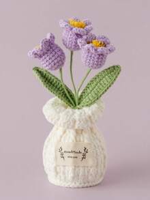 DIY钩编情人节礼物，DIY仿真花束，手工编织郁金香花束，玫瑰，仿真花，桌面装饰，墙面装饰，人造花，适合作为生日礼物、周年纪念礼物、母亲节礼物、圣诞礼物、活动和家居装饰，情人节礼物 - 彩色 - 查看 14