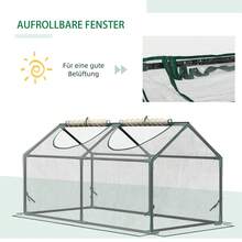 Outsunny Greenhouse With Window, PVC Greenhouse 120x60x60, Transparent House For Tomatoes And Early Planting Bed On Site - 1 - View 4
