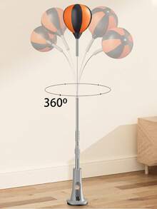 1pc Adjustable Height Punching Speed Ball, Inflatable Independent Standing Punching Speed Ball, Home Use Dodge Reaction Training Punching Target, Upright Decompression Training Inflatable Suction Cup Punching Target, Dodge Punching Speed Reaction Punching Target, Inflatable Independent Standing Suction Cup Punching Target