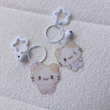 Mặt dây chuyền hình mèo pixel dễ thương, thích hợp để trang trí phòng, ba lô, móc khóa, phụ kiện túi xách, trang trí nhà cửa. Thiết kế đáng yêu, vẻ duyên dáng tinh nghịch, trang trí nhẹ nhàng, bền bỉ, mặt dây chuyền phẳng, dành cho người sưu tầm, người yêu thích sự dễ thương. - Nhiều màu - Xem 7