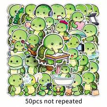 50pcs/Pack Retro Aesthetic Turtle Meme Stickers, Reusable Decorative Stickers With Inspirational Quotes, Vibrant Colors, Asymmetrical Shapes, Suitable For Water Bottles, Laptops, Skateboards, Notebooks, Scrapbooks And Party Supplies | Graffiti Style | Stickers, Fun Stickers - Multicolor - View 1