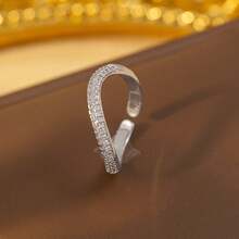 1 Piece Of Gold Full Diamond Blue  Ring - J11 Gold Blue Zirconium Ring - View 9