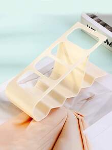 4-Grid Remote Control Holder, Durable Plastic Sleek Black Desktop Organizer With Ergonomic Design For 4 Remotes, Space-Saving Home Office TV Stand Storage Rack, Remote Control Organizer, Home Organization, Minimalist Rack, Practical Storage, Multigrid Storage, Remote Workers - Multicolor - View 8