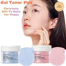 The Gel Toner Pad Contains Collagen And Hyaluronic Acid To Soothe Sensitive Skin, Control Oil And Fat, Brighten Skin Tone And Improve Skin Elasticity. It Is Applicable To All Skin Types, Men And Women. It Is A Universal Christmas, New Year And Valentine's Day Gift - 彩色 - 查看 1