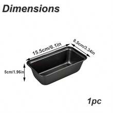 1个/3个装长方形不粘面包模具，家用厨房蛋糕烘焙工具，长方形吐司模具，不粘烘焙模具，烘焙模具套装