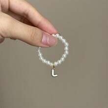 【仅项链】创意新款10厘米娃娃第四代迷你Labobo陶瓷娃娃吊坠，可爱珍珠字母项链，适用于Labobo娃娃 - 彩色 - 查看 23