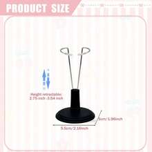 1pc/3pcs Adjustable Doll Stand Suitable For Labubu, Doll Display Stand Suitable For 4-8 Inch (Approximately 10.2-20.3 Cm) Dolls, Keeping Dolls In A Standing Position (Black, 3 Pieces Set) (Dolls Not Included)