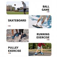 1 Paar elastische Sport Knöchelstütze - Herren & Damen - für Laufen, Basketball, Fitness, Alltag, Leben, Gym Zubehör - Blaugrüne Sport-Knöchelbandage mit schwarzer Basis - Übersicht 5