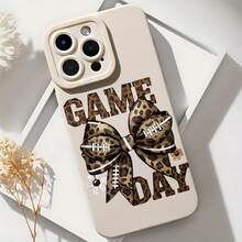 2026 nueva funda de teléfono mate, funda de teléfono con diseño de estampado de leopardo y lazo de fútbol para  17 15 Pro Max  17 14  17 13  Galaxy S23 S22 S21 protector de teléfono funda de pareja regalo para él y ella regalo de vacaciones - Azul Klein - Ver 6