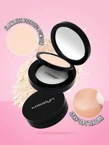 MISSLYN 轻盈控油定妆粉，哑光无瑕持久粉饼，针对肌肤的高遮瑕粉底粉，控油无瑕全覆盖轻盈粉饼，柔雾妆效，打造更光滑的妆容 - #111 Milky Nude - 查看 7