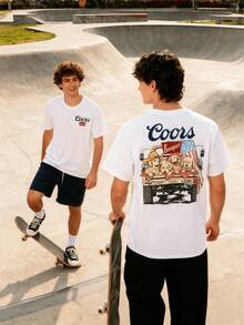 Our Store Offers Versatile Prints For Single Wear. You Can Come In And Take A Look At The You Can Come In And Take A  Men's Casual Round Neck Short Sleeved Pure Halloween Dogs Beer Coors Banquet \ T-Shirt, Beer, Dog Tee , 1 Piece And Comfortable Cotton Top For Outdoor Use In Spring, Summer, Autumn,MenSoft Graphic Simple Top, Everyday T-Shirtern Daily Wear ShirtNew Autumn TopsHalloweenSoft T-Shirt Regular Fit Shirt, & Christmas Thanksgiving Day Valentine's Pride Father's Easter Mother's New Year Spring Festival, Printed Sleeve They Are Excellent Gifts T-Shirts Feature, Youthful Fashionable Design, Tees Men, Women, Back To School College Essential Men Fall Clothes A - trắng - Xem 1