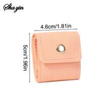 1pc Jewelry Organizer Pouch, Mini Foldable Snap Closure Pocket Bag, Minimalist Portable Compartment Jewelry Bag, Ring Holder, Earring Travel Case, Multi-Functional Storage - Multicolor - View 14