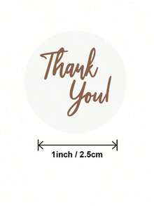 500pcs/Roll Transparent 'Thank You' Stickers, Minimalist And Practical Multipurpose - 多色 - 查看 3