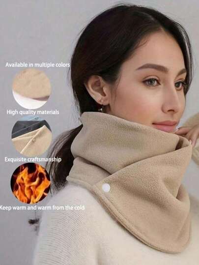 Un pañuelo de unicolor de tonos cálidos con un alto nivel de apariencia, un pañuelo versátil, protector de cuello, de tela suave, adecuado tanto para hombres como para mujeres. El almacenamiento es muy conveniente de usar. Es adecuado para otoño e invierno. Este es un pañuelo suave y cómodo para viajes al aire libre con función cortavientos.