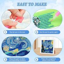 1 Set DIY Diamant Malerei Cartoon Landschaft Diamant Stickerei Dekor Malerei, Ohne Rahmen