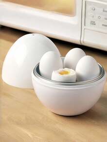 Microwave Egg Maker, A Healthy Breakfast Cooking Utensil - Kitchen Essentials, Easy To Make- Holds Up To Four Eggs