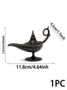 1/2 chiếc lư hương hình đèn và kẹp hương màu vàng, thích hợp để đốt xô thơm, sáp thơm, trang trí nhà cửa theo phong cách cổ điển, trang trí nhà cửa sáng tạo cá nhân hóa. - Đồng - Xem 11