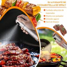 ¡RecomendadoPulverizador de Aceite 2 Piezas, Atomizador Aceite con Embudo, Brocha y Cepillo, Spray para Aceiteras de Cocina Acero Inoxidable con Ventana Visual, Ideal para Cocineros y Amantes de la Salud¡Top de Temporada - 1 - Ver 5