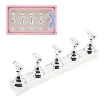 2 chiếc giá trưng bày móng tay nghệ thuật màu bạc, giá đỡ tập làm móng acrylic, giá trưng bày móng từ tính, thiết bị và đồ trang trí salon làm móng để trưng bày và luyện tập làm móng nghệ thuật. - Nhiều màu - Xem 12