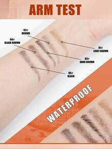 W3W 2-In-1 Eyebrow Pencil & Eyeliner, Natural Waterproof Sweat-Resistant Long-Lasting Buildable Eyebrow Pencil, Women Dual-Ended Micro-Sculpting Eyebrow Pencil, Waterproof, Creates Defined Natural Brows, With Built-In Eyebrow Brush